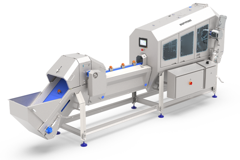 Onion peeler USM-H100 with onions - Sormac 