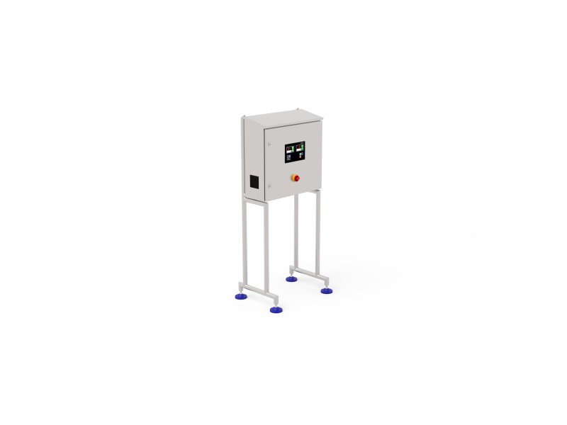 Control panel on pedestal